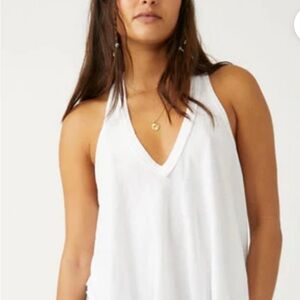 #425 Free People White Tank Top